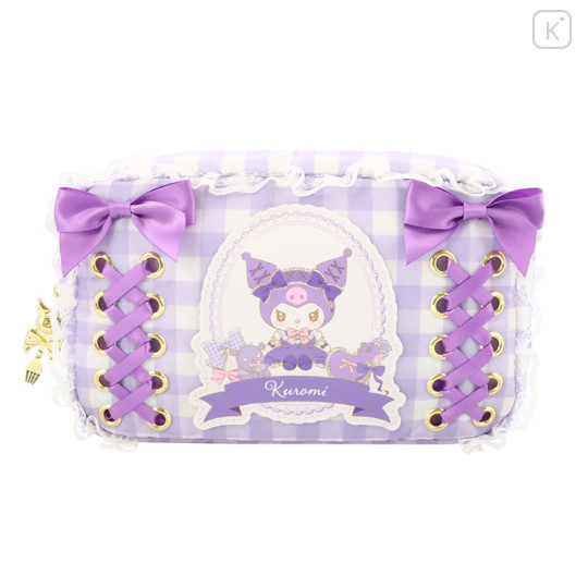 Japan Sanrio Cosmetic Pouch - Kuromi / Lolita - 1