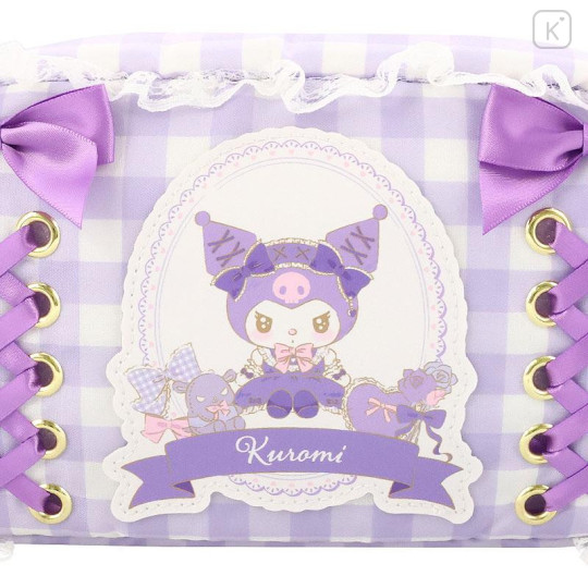 Japan Sanrio Cosmetic Pouch - Kuromi / Lolita - 4