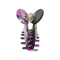 Japan Sanrio Hair Clip - Kuromi / Purple Marble - 3