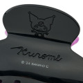 Japan Sanrio Hair Clip - Kuromi / Purple Marble - 5