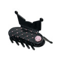 Japan Sanrio Hair Clip - Kuromi / Black & Check - 1