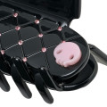 Japan Sanrio Hair Clip - Kuromi / Black & Check - 4