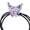 Japan Sanrio Hair Tie Set - Kuromi / Purple Marble - 3