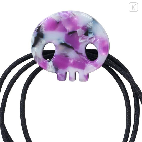 Japan Sanrio Hair Tie Set - Kuromi / Purple Marble - 4