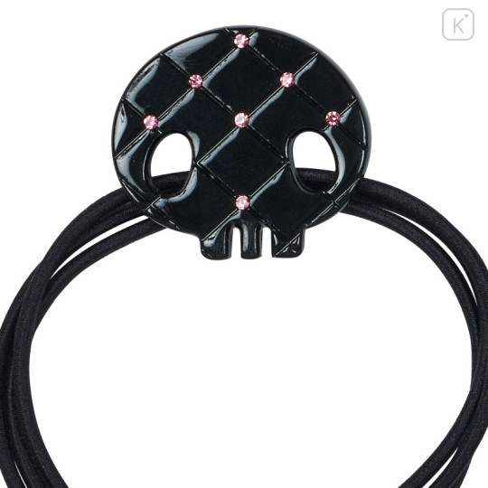 Japan Sanrio Hair Tie Set - Kuromi / Black & Check - 3