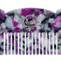 Japan Sanrio Hair Comb - Kuromi / Purple Marble - 3