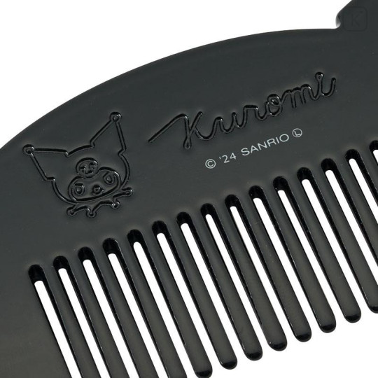 Japan Sanrio Hair Comb - Kuromi / Purple Marble - 4