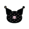 Japan Sanrio Mirror Comb - Kuromi / Black & Check - 1