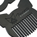 Japan Sanrio Mirror Comb - Kuromi / Black & Check - 4