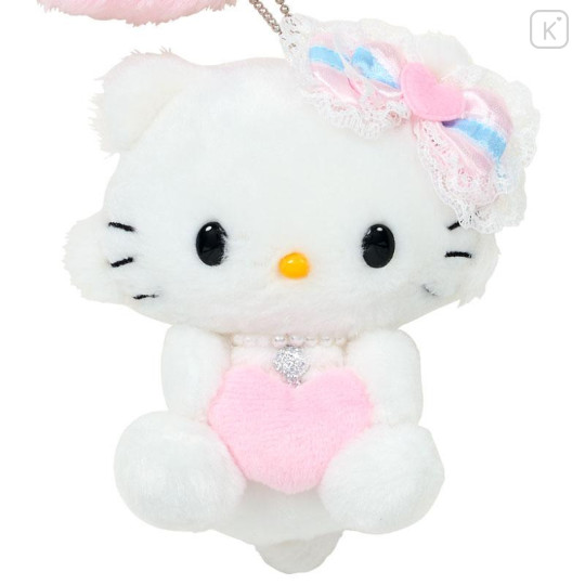 Japan Sanrio Original Mascot Holder - Charmmy Kitty / Fluffy Heart - 3