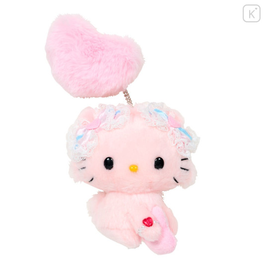 Japan Sanrio Original Mascot Holder - Charmmy Kitty / Fluffy Heart Honey Cute - 1