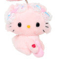 Japan Sanrio Original Mascot Holder - Charmmy Kitty / Fluffy Heart Honey Cute - 3