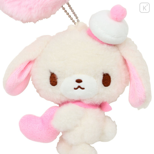Japan Sanrio Original Mascot Holder - Sugarbunnies Shirosa : Fluffy Heart - 3