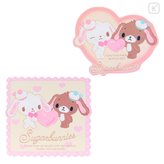 Japan Sanrio Original Sticker Set - Sugarbunnies / Fluffy Heart - 3