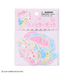 Japan Sanrio Original Sticker Set - Jewelpet / Fluffy Heart