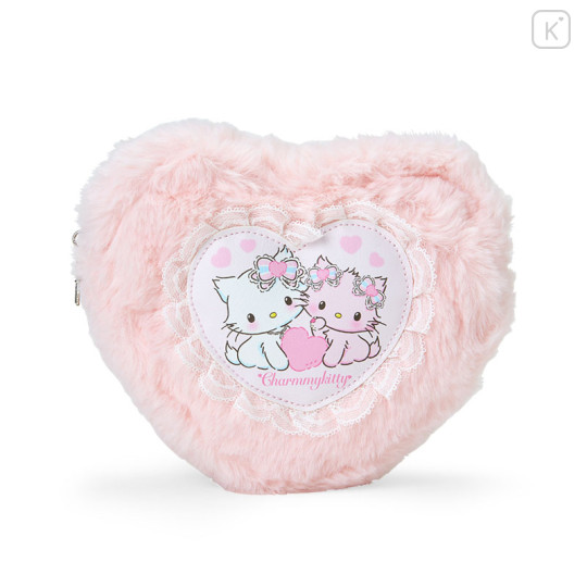 Japan Sanrio Original Pouch - Charmmy Kitty / Fluffy Heart - 1