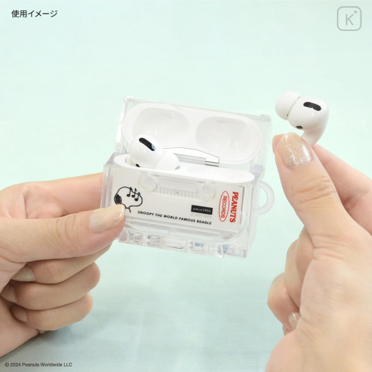 Japan Peanuts AirPods Pro 2 / Pro 1 Soft Case - Snoopy : Cassette Tape - 5