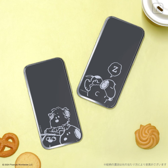 Japan Peanuts iPhone 16e / 16 / 15 / 15 Pro / 14 / 14 Pro / 13 / 13 Pro Glass Screen Protector - Snoopy : Good Night - 4