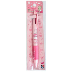 Japan Sanrio 3 Color Multi Ball Pen - Marron Cream