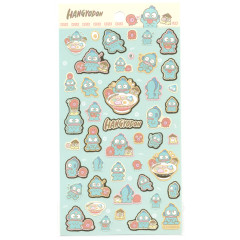 Japan Sanrio Gold Accent Sticker - Hangyodon / Ramen