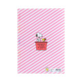 Japan Peanuts 5 Pockets A4 Index File Holder - Snoopy / Happiness 75th Anniversary Pink - 2