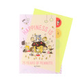 Japan Peanuts 5 Pockets A4 Index File Holder - Snoopy / Happiness 75th Anniversary Pink - 3