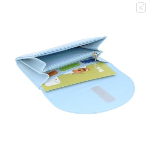 Japan Peanuts Business Card Case - Snoopy & Woodstock / Joe Cool Light Blue - 4