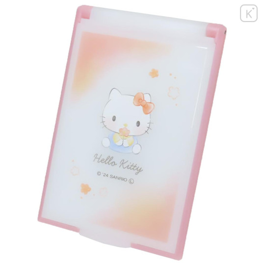 Japan Sanrio Folding Mirror - Hello Kitty / Flora - 1