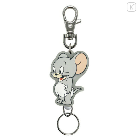 Japan Tom and Jerry Rubber Reel Keychain - Tuffy - 1