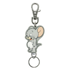 Japan Tom and Jerry Rubber Reel Keychain - Tuffy