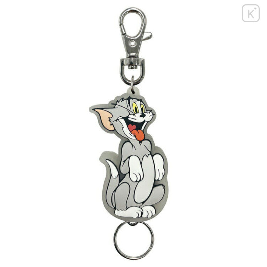 Japan Tom and Jerry Rubber Reel Keychain - Tom - 1