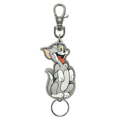 Japan Tom and Jerry Rubber Reel Keychain - Tom