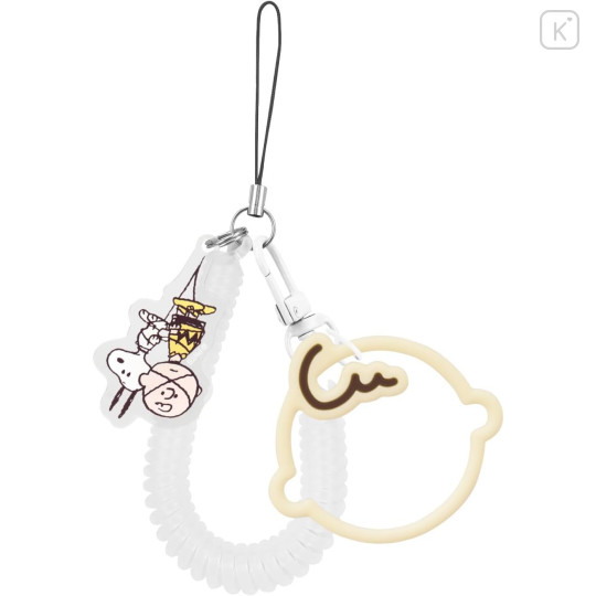 Japan Peanuts Multi-coil Spring Smartphone Strap Phone Charm - Snoopy : Charlie - 1