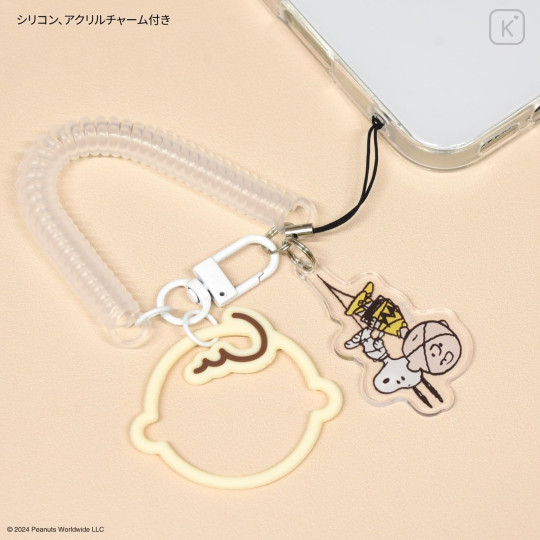 Japan Peanuts Multi-coil Spring Smartphone Strap Phone Charm - Snoopy : Charlie - 5