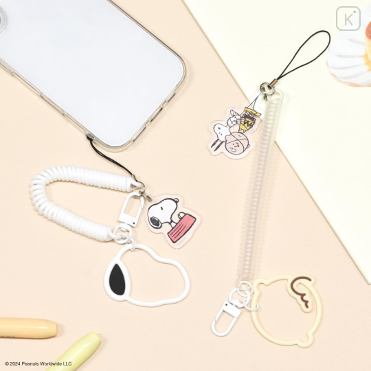 Japan Peanuts Multi-coil Spring Smartphone Strap Phone Charm - Snoopy : Charlie - 7
