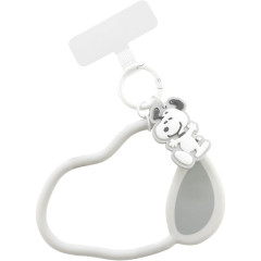 Japan Peanuts Multi Ring Plus with Silicone Bracelet Phone Charm - Snoopy : Smile