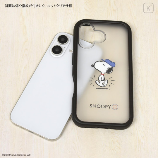 Japan Peanuts Plump Frame iPhone Case - Snoopy / iPhone16 - 2