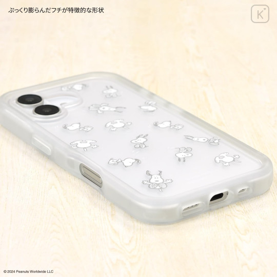 Japan Peanuts Plump Frame iPhone 16 Case - Snoopy : All Over - 4
