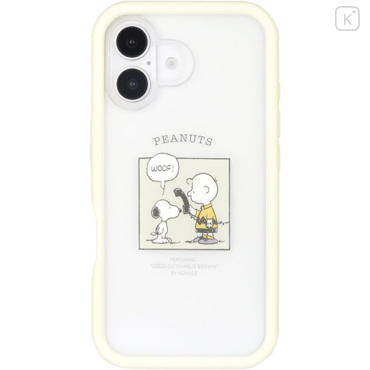 Japan Peanuts Plump Frame iPhone 16 Case - Snoopy : Charlie Brown - 1