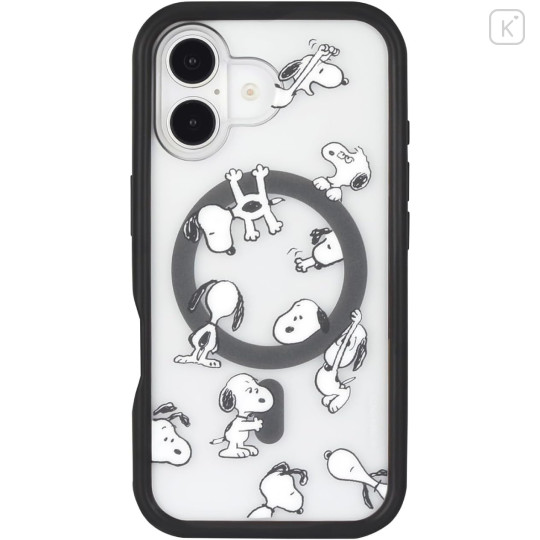 Japan Peanuts Plump Frame iPhone 16 Case with MagSafe - Snoopy - 1