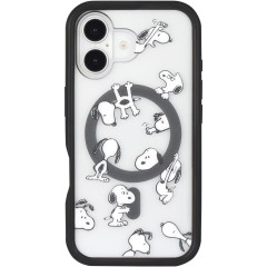 Japan Peanuts MagSafe Compatible Plump Frame iPhone Case - Snoopy / iPhone16