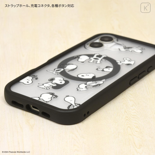 Japan Peanuts Plump Frame iPhone 16 Case with MagSafe - Snoopy - 3