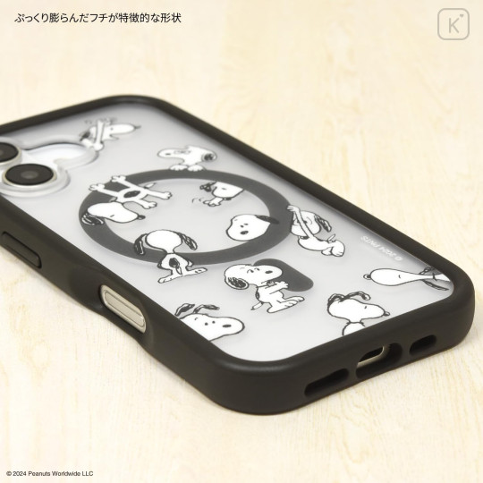 Japan Peanuts Plump Frame iPhone 16 Case with MagSafe - Snoopy - 4