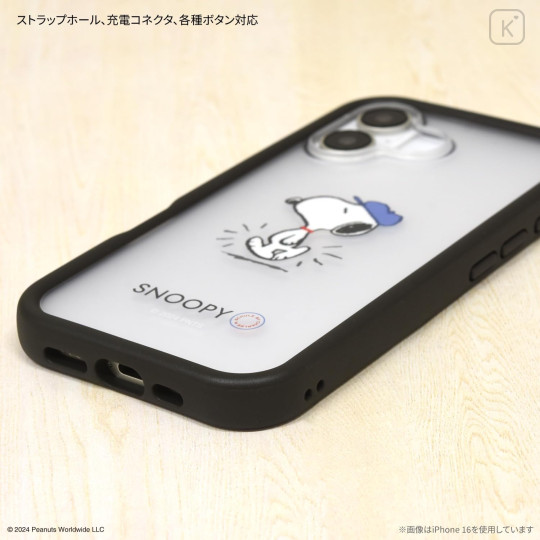 Japan Peanuts Plump Frame iPhone 16 Pro Case - Snoopy - 3