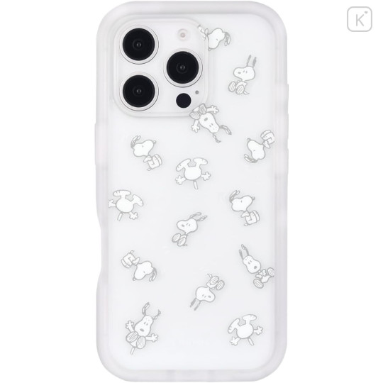 Japan Peanuts Plump Frame iPhone 16 Pro Case - Snoopy : All-over - 1
