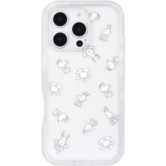 Japan Peanuts Plump Frame iPhone 16 Pro Case - Snoopy : All-over