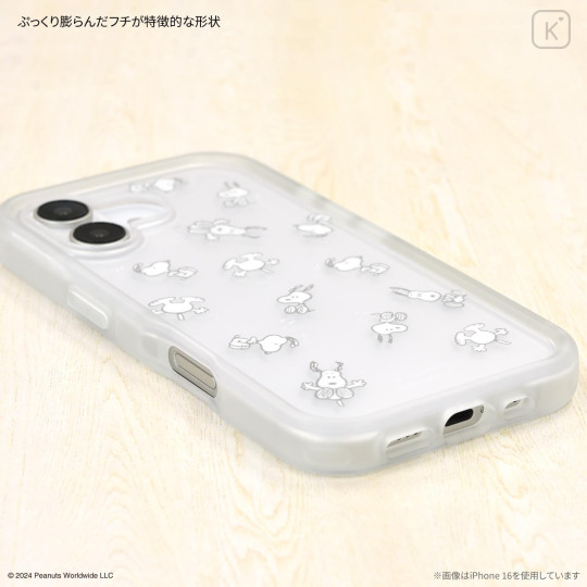 Japan Peanuts Plump Frame iPhone 16 Pro Case - Snoopy - 4