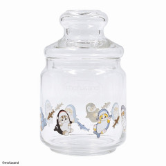 Japan Mofusand Jar Glass Canister Storage Case - Cat / Shark Nyan