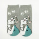 Japan Mofusand Ankle Socks - Cat : Shark Bite
