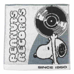 Japan Peanuts Jacquard Towel Handkerchief - Snoopy / Peanuts Records